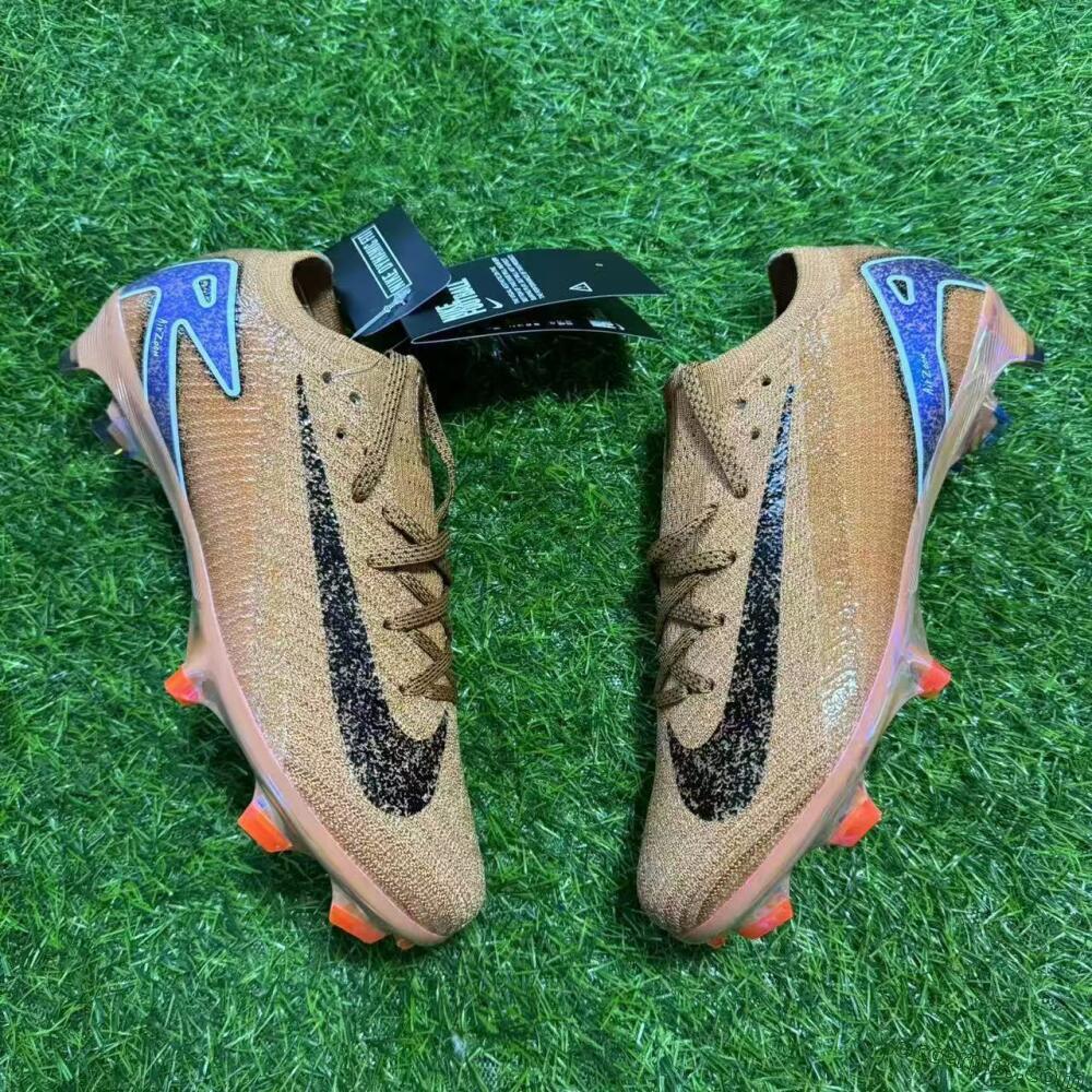 Nike Air Zoom Mercurial Vapor 16 Elite FG Low-Tops Football Boots - Gold/Blue/White