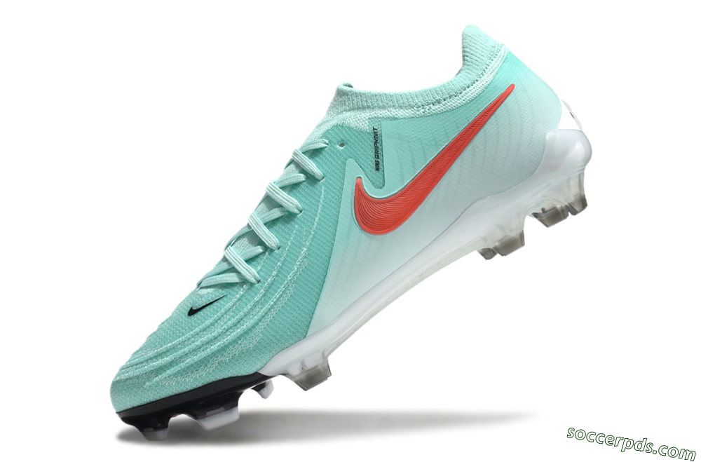 Nike Phantom Luna Elite FG Low-Tops Football Boots - Jade/Red/White 4