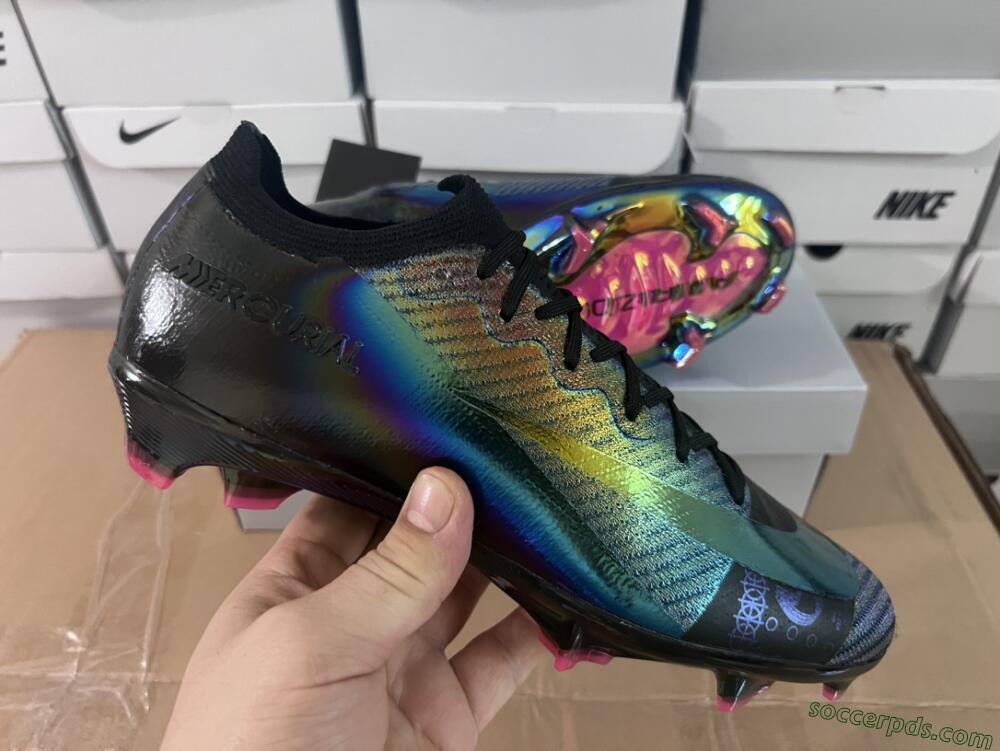 Nike Air Zoom Mercurial Vapor 15 Elite FG Low-Tops Football Boots - Blue/Black/Gold