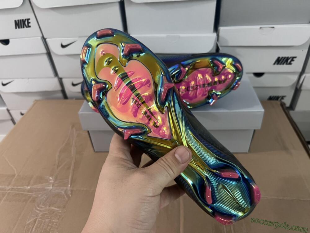 Nike Air Zoom Mercurial Vapor 15 Elite FG Low-Tops Football Boots - Blue/Black/Gold