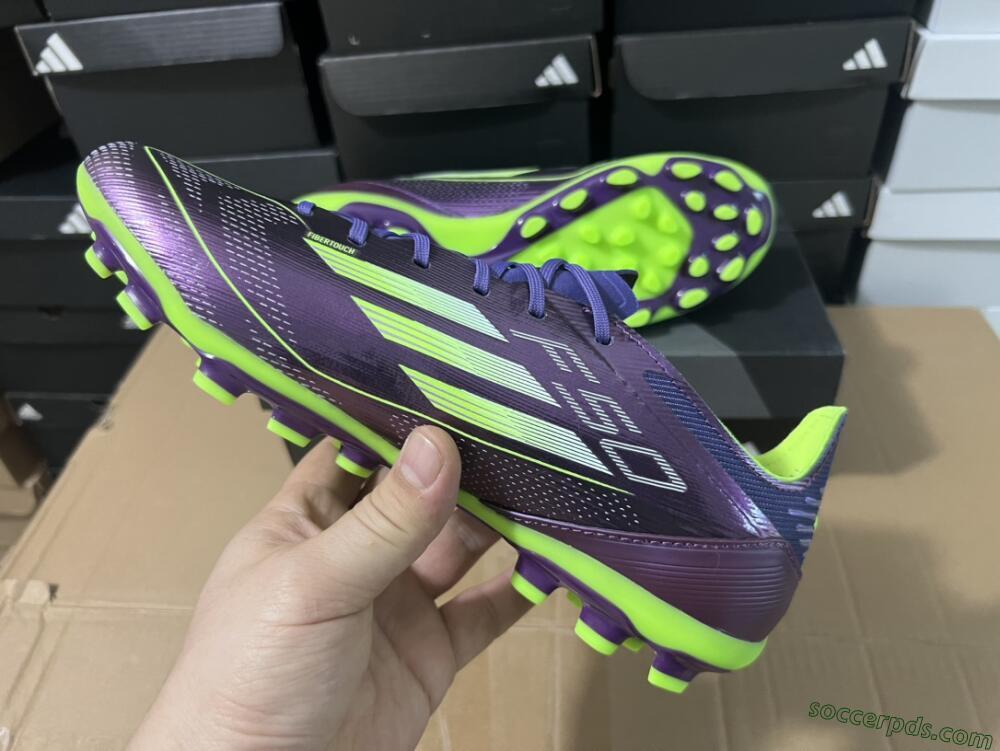 Adidas F50 Elite MG Low-Tops Football Boots - Purple/Yellow