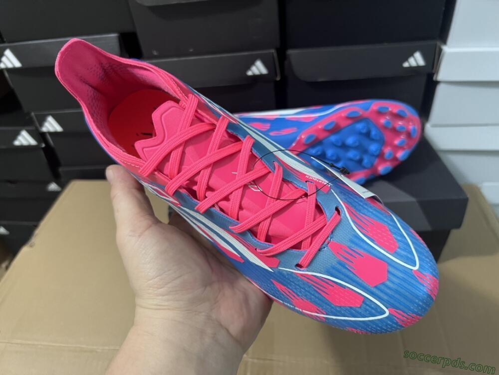 Adidas F50 Elite MG Low-Tops Football Boots - Blue/White/Red