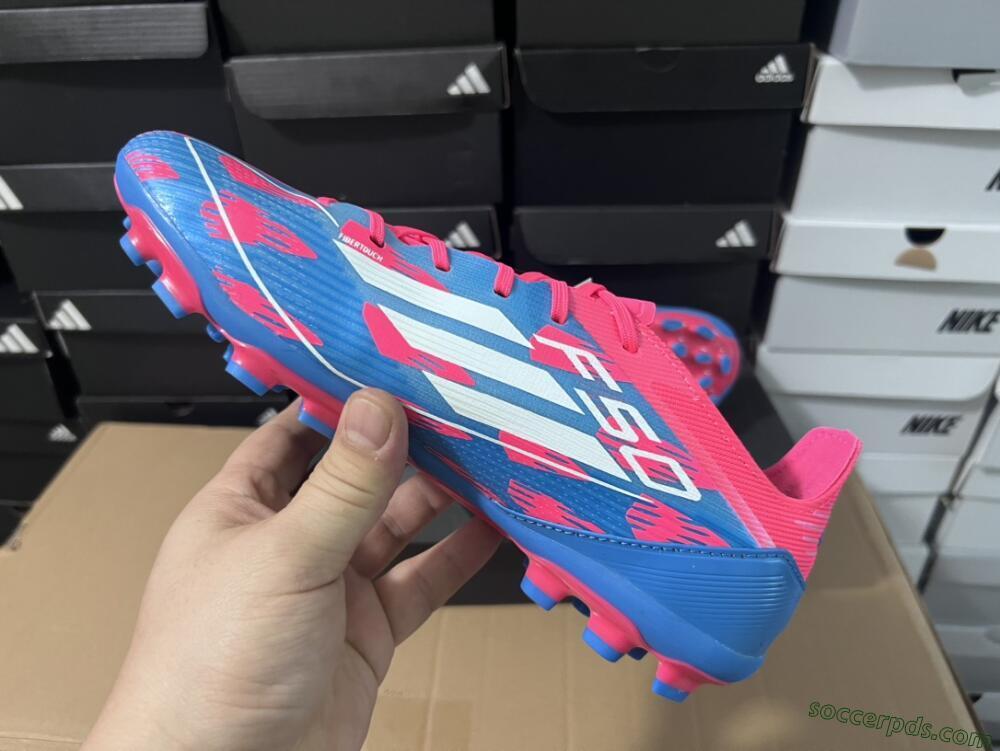 Adidas F50 Elite MG Low-Tops Football Boots - Blue/White/Red