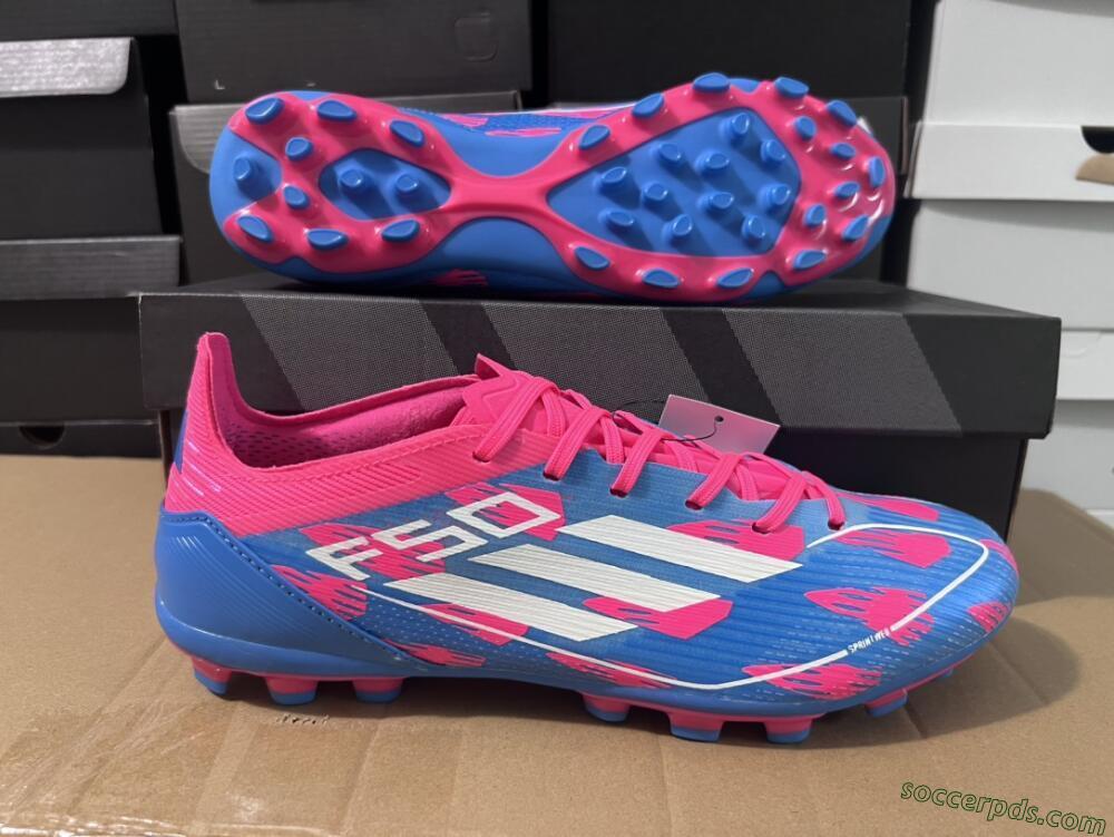 Adidas F50 Elite MG Low-Tops Football Boots - Blue/White/Red