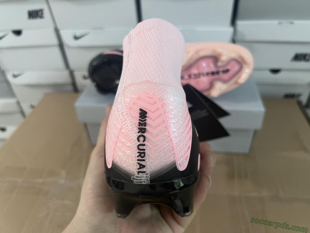 Nike Air Zoom Mercurial Superfly 10 Elite FG High-Tops Football Boots - Pink/White/Black