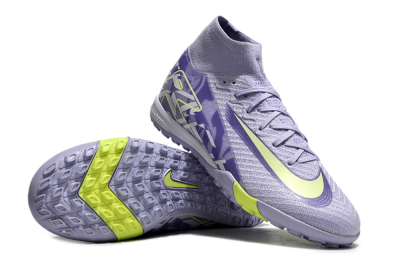 Nike Air Zoom Mercurial Superfly 10 Elite TF Low-Tops Football Shoes - Purple/Yellow/White
