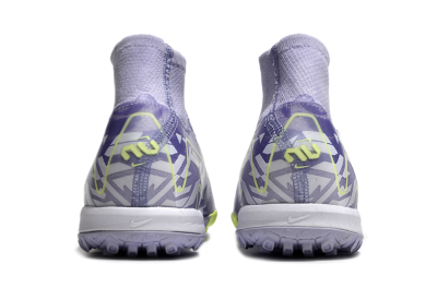 Nike Air Zoom Mercurial Superfly 10 Elite TF Low-Tops Football Shoes - Purple/Yellow/White