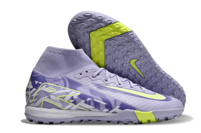 Nike Air Zoom Mercurial Superfly 10 Elite TF Low-Tops Football Shoes - Purple/Yellow/White