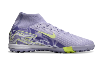 Nike Air Zoom Mercurial Superfly 10 Elite TF Low-Tops Football Shoes - Purple/Yellow/White
