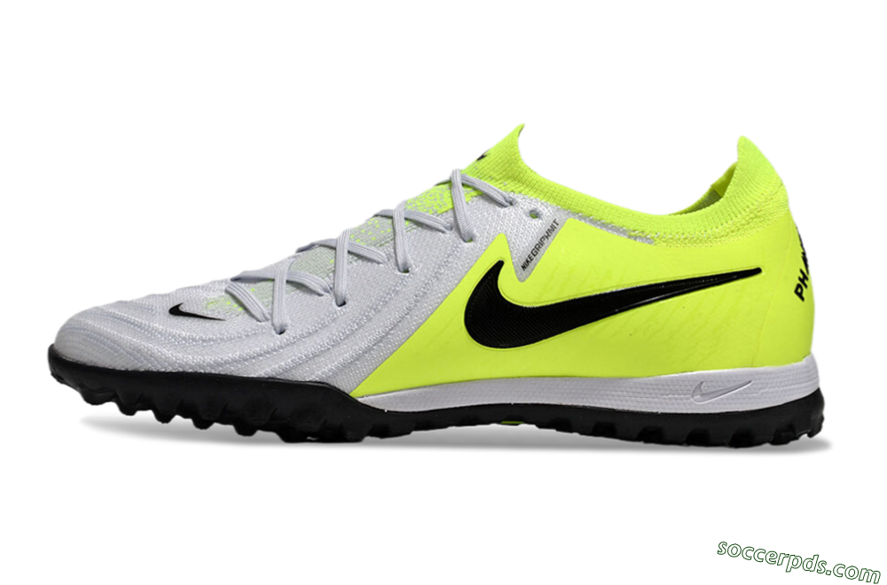 Nike Phantom Luna Elite TF Low-Tops Football Shoes - Grey/Yellow/Black 2
