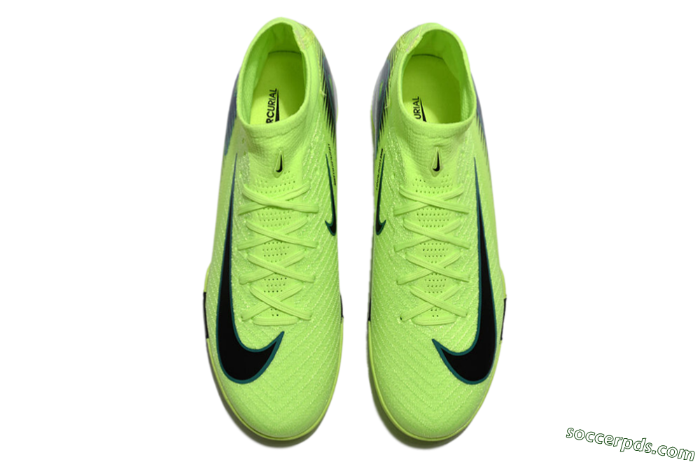 Nike Air Zoom Mercurial Superfly 10 Elite TF Low-Tops Football Shoes - Yellow/Black/Blue 4