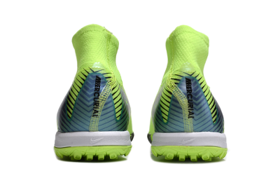 Nike Air Zoom Mercurial Superfly 10 Elite TF Low-Tops Football Shoes - Yellow/Black/Blue