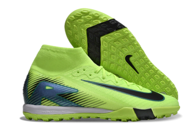 Nike Air Zoom Mercurial Superfly 10 Elite TF Low-Tops Football Shoes - Yellow/Black/Blue