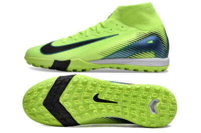 Nike Air Zoom Mercurial Superfly 10 Elite TF Low-Tops Football Shoes - Yellow/Black/Blue