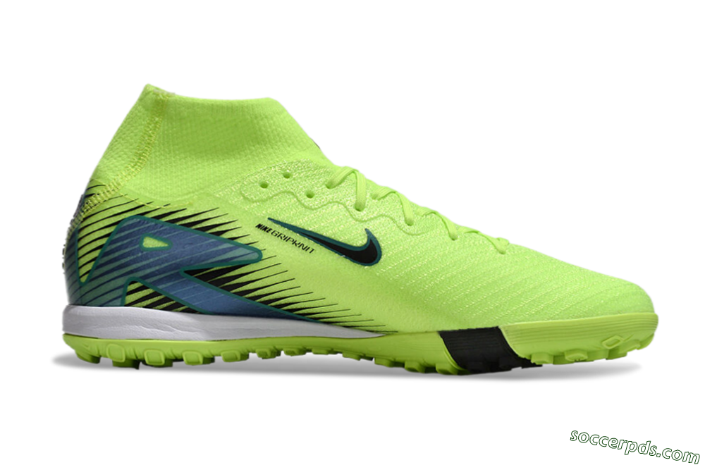 Nike Air Zoom Mercurial Superfly 10 Elite TF Low-Tops Football Shoes - Yellow/Black/Blue 7