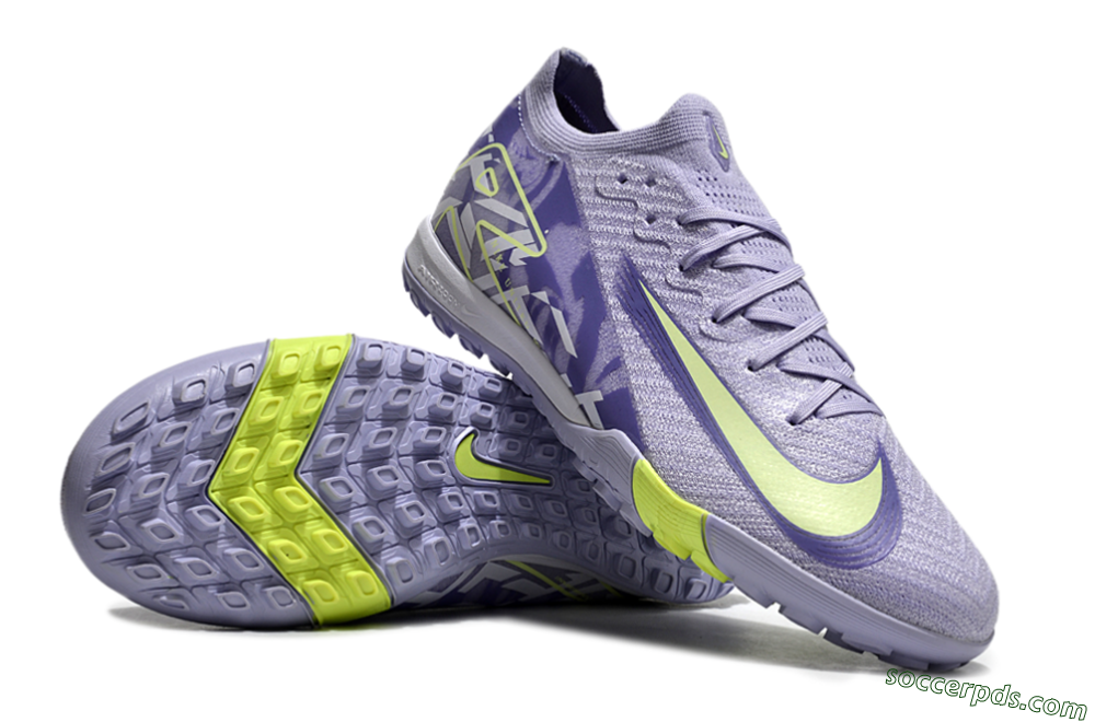 Nike Air Zoom Mercurial Vapor 16 Elite TF Low-Tops Football Shoes - Purple/Yellow/White 3