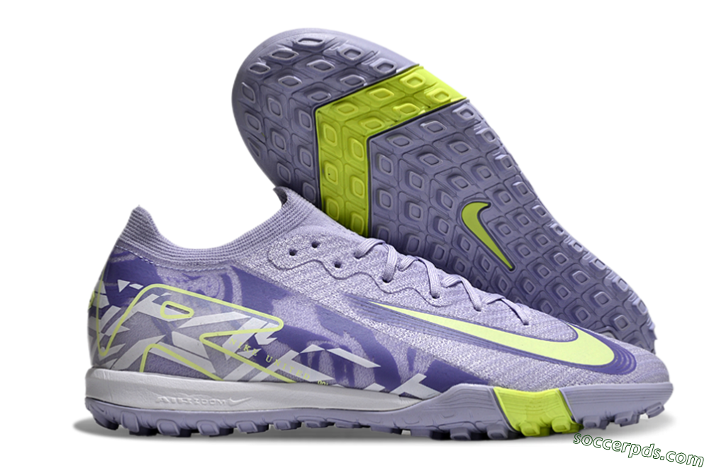 Nike Air Zoom Mercurial Vapor 16 Elite TF Low-Tops Football Shoes - Purple/Yellow/White 1