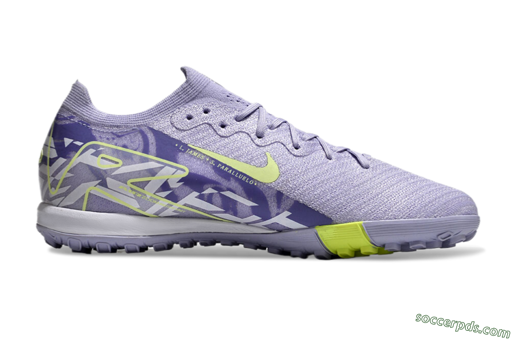 Nike Air Zoom Mercurial Vapor 16 Elite TF Low-Tops Football Shoes - Purple/Yellow/White 7