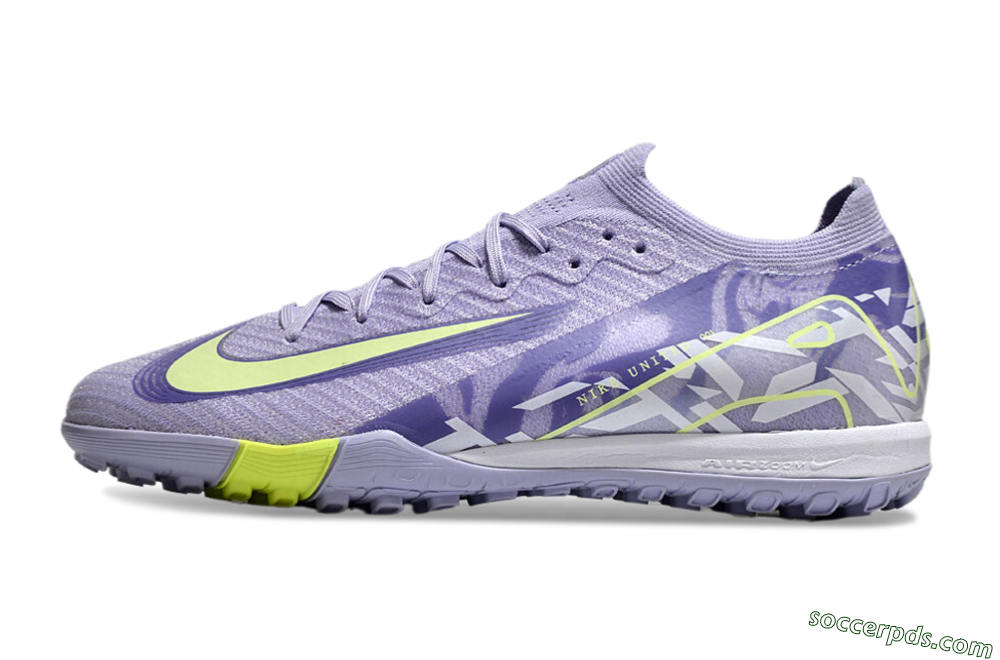 Nike Air Zoom Mercurial Vapor 16 Elite TF Low-Tops Football Shoes - Purple/Yellow/White 2