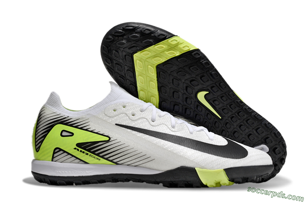 Nike Air Zoom Mercurial Vapor 16 Elite TF Low-Tops Football Shoes - White/Black/Yellow 1