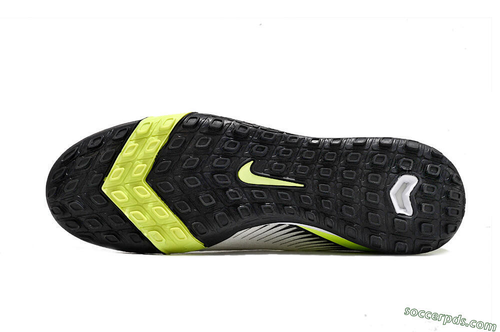 Nike Air Zoom Mercurial Vapor 16 Elite TF Low-Tops Football Shoes - White/Black/Yellow 6