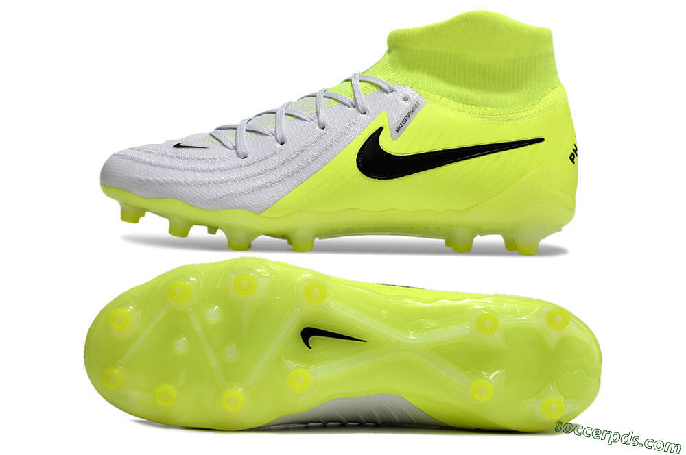 Nike Phantom Luna Elite AG High-Tops Football Boots - Grey/Yellow/Black 0