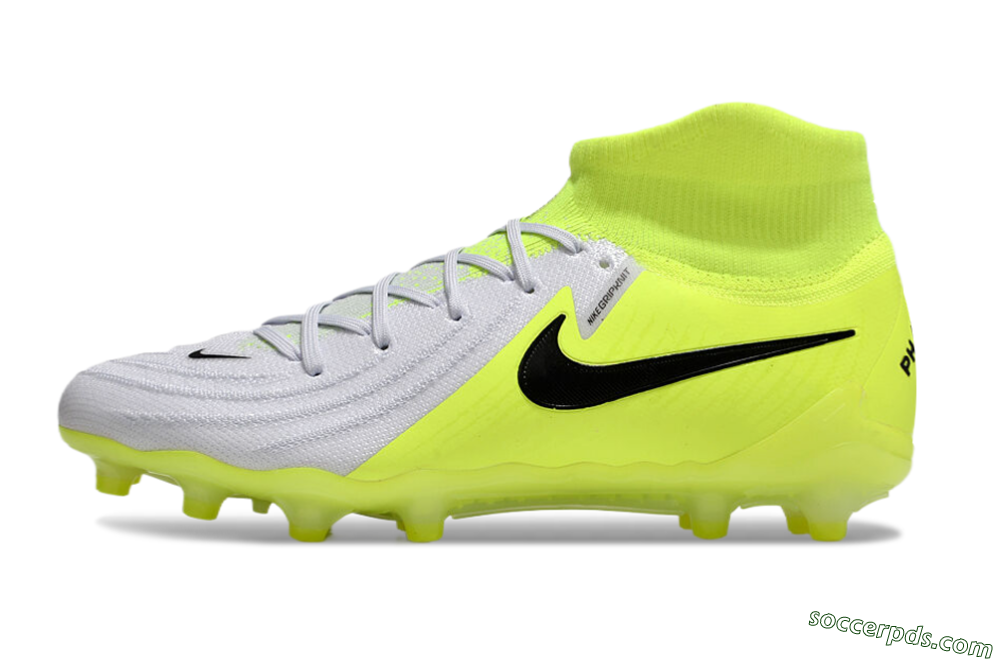 Nike Phantom Luna Elite AG High-Tops Football Boots - Grey/Yellow/Black 2