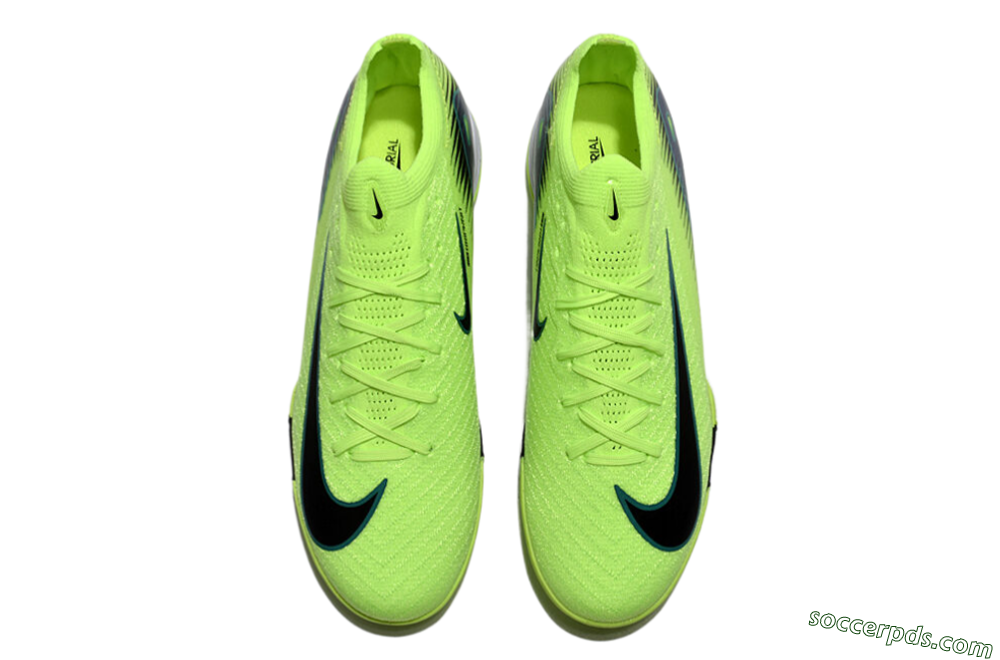 Nike Air Zoom Mercurial Vapor 16 Elite TF Low-Tops Football Shoes - Yellow/Black/Blue 4