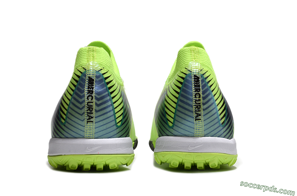 Nike Air Zoom Mercurial Vapor 16 Elite TF Low-Tops Football Shoes - Yellow/Black/Blue 5