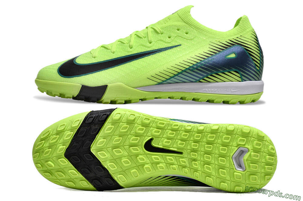Nike Air Zoom Mercurial Vapor 16 Elite TF Low-Tops Football Shoes - Yellow/Black/Blue 0