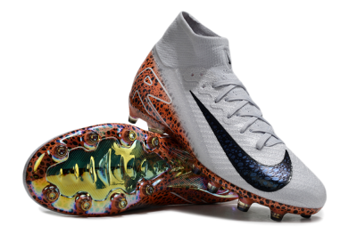 Nike Air Zoom Mercurial Superfly 10 Elite AG High-Tops Football Boots - Grey/White/Leopard