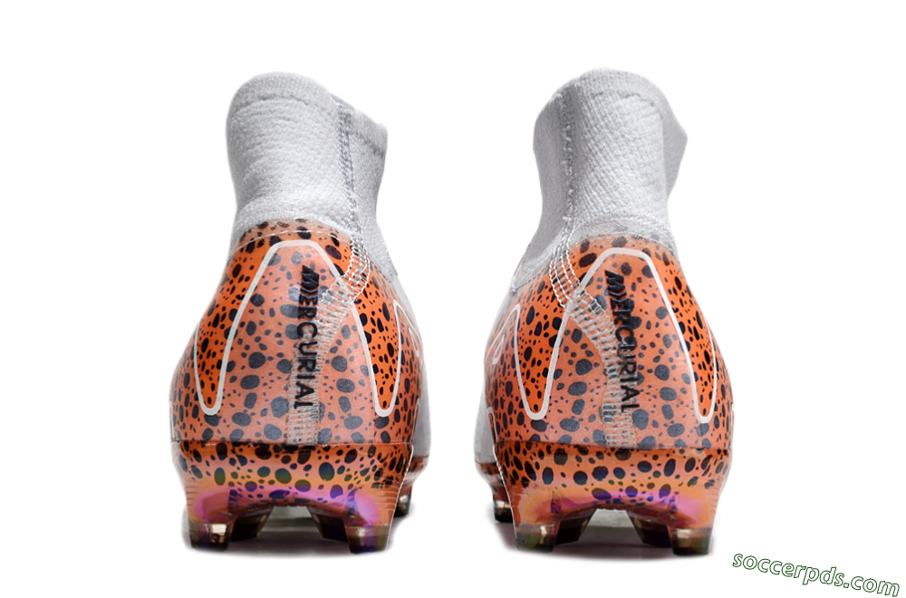Nike Air Zoom Mercurial Superfly 10 Elite AG High-Tops Football Boots - Grey/White/Leopard 5