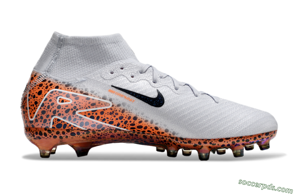 Nike Air Zoom Mercurial Superfly 10 Elite AG High-Tops Football Boots - Grey/White/Leopard 7