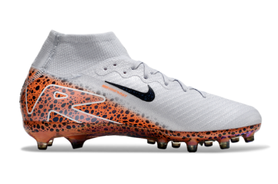 Nike Air Zoom Mercurial Superfly 10 Elite AG High-Tops Football Boots - Grey/White/Leopard