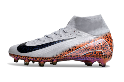Nike Air Zoom Mercurial Superfly 10 Elite AG High-Tops Football Boots - Grey/White/Leopard