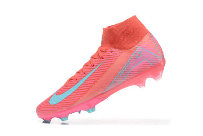 Nike Air Zoom Mercurial Superfly 10 Elite FG High-Tops Football Boots - Red/Jade/Blue