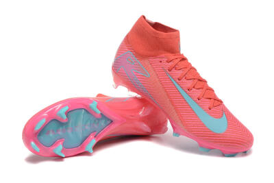 Nike Air Zoom Mercurial Superfly 10 Elite FG High-Tops Football Boots - Red/Jade/Blue