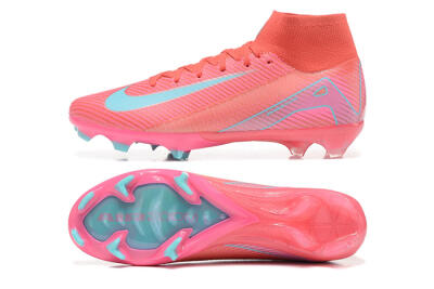 Nike Air Zoom Mercurial Superfly 10 Elite FG High-Tops Football Boots - Red/Jade/Blue