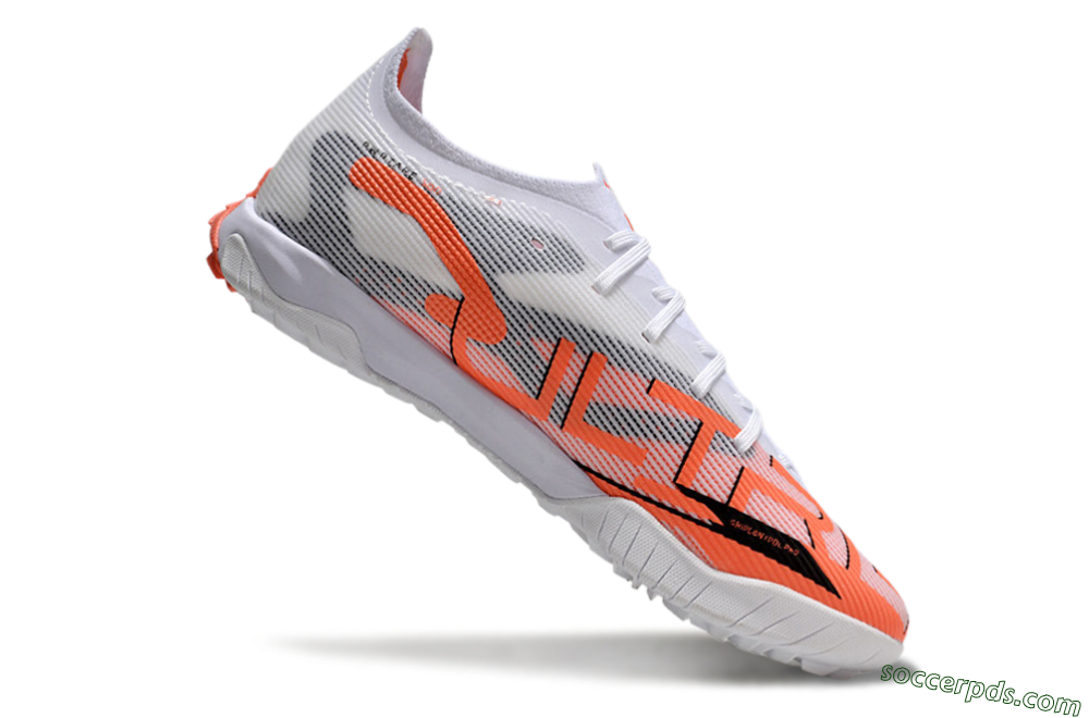 Puma Ultra Ultimate TF Low-Tops Football Shoes - White/Red/Black 4