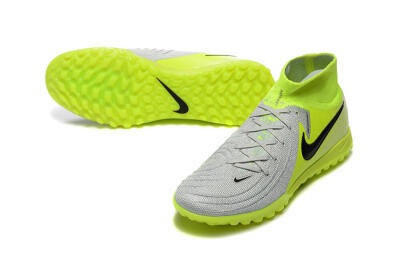 Nike Phantom Luna Elite TF High-Tops Football Shoes - Grey/Yellow/Black