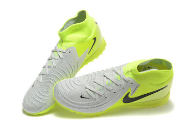 Nike Phantom Luna Elite TF High-Tops Football Shoes - Grey/Yellow/Black