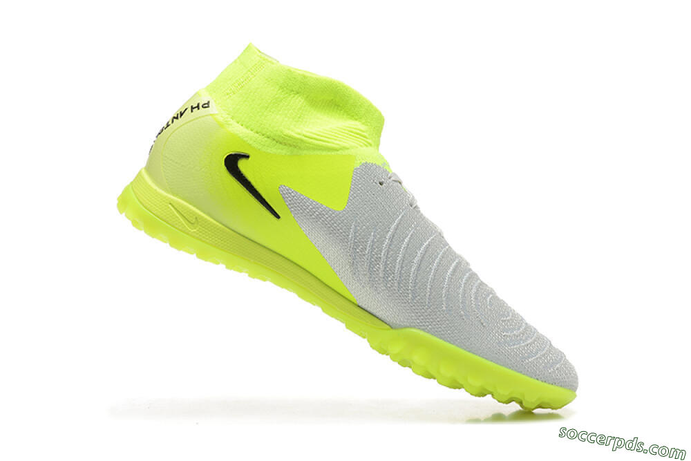 Nike Phantom Luna Elite TF High-Tops Football Shoes - Grey/Yellow/Black 7