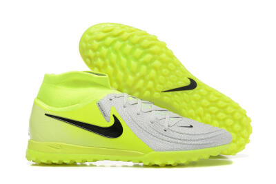 Nike Phantom Luna Elite TF High-Tops Football Shoes - Grey/Yellow/Black