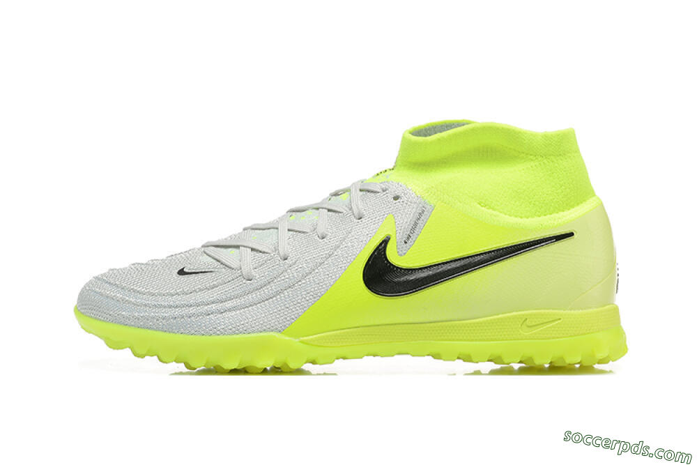 Nike Phantom Luna Elite TF High-Tops Football Shoes - Grey/Yellow/Black 2
