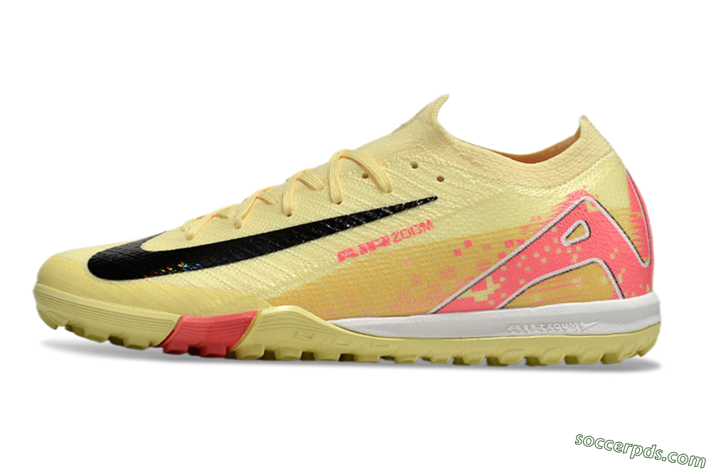 Nike Air Zoom Mercurial Vapor 16 Elite TF Low-Tops Football Shoes - Yellow/Black/Red 2
