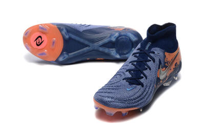Nike Phantom Luna Elite FG High-Tops Football Boots - Blue/Silver/Orange