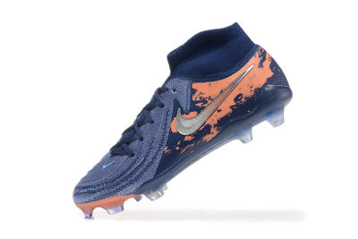 Nike Phantom Luna Elite FG High-Tops Football Boots - Blue/Silver/Orange
