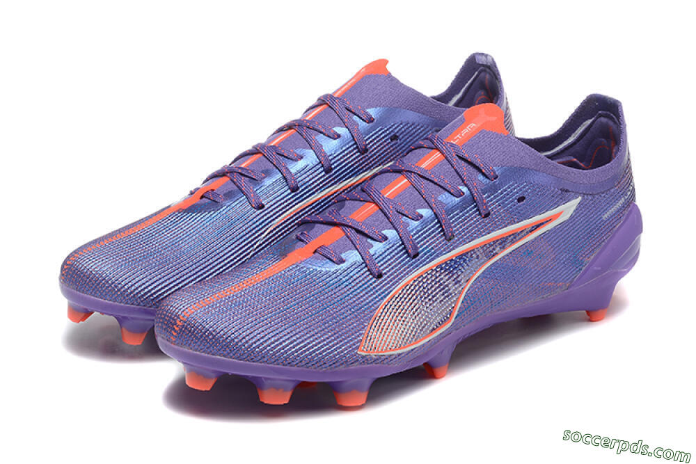Puma Ultra 5 Ultimate FG Low-Tops Football Boots - Purple/Blue/Red 5