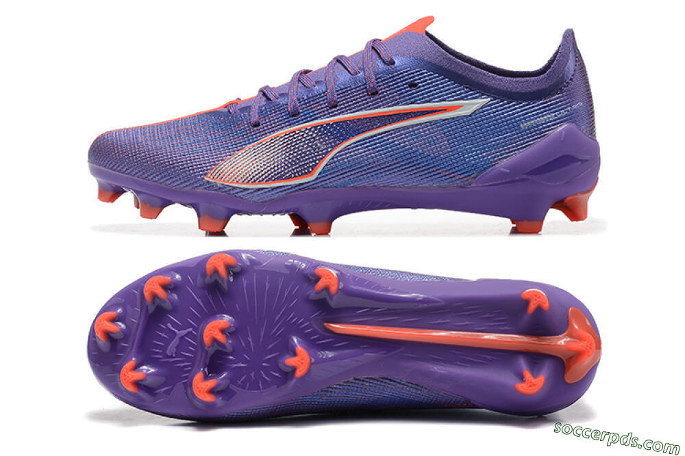 Puma Ultra 5 Ultimate FG Low-Tops Football Boots - Purple/Blue/Red 0