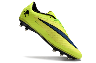 Nike Hypervenom Phantom FG Low-Tops Football Boots - Yellow/Blue/Black